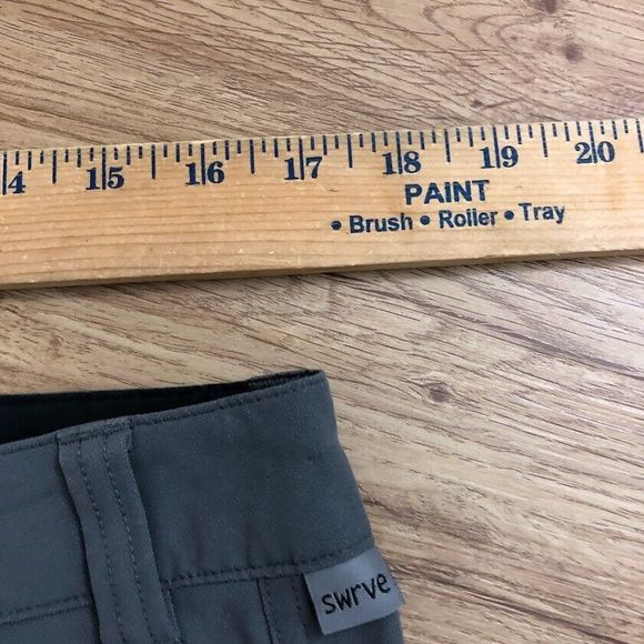 SWRVE Shorts Mens 34 Gray Transverse Shorts  11 In Inseam - Picture 3 of 6